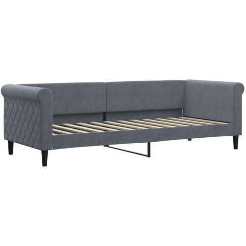 VidaXL dnevni krevet na razvlačenje bez madraca tamnosivi 80x200 cm Slike