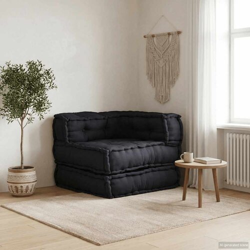  Modularna sofa Antracit 70x70x54 Tkanina Slike