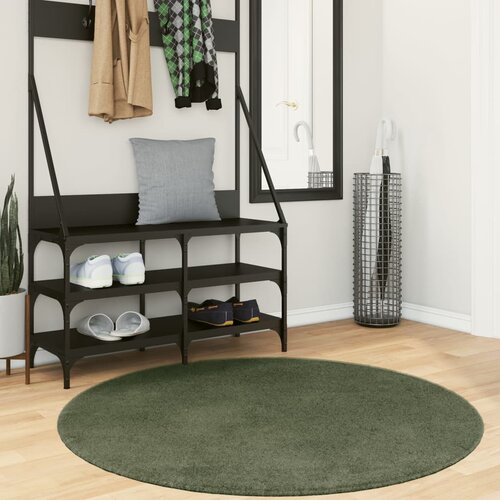  Tepih HUARTE kratkih vlakana mekani i perivi zeleni &Oslash; 120 cm Cijene