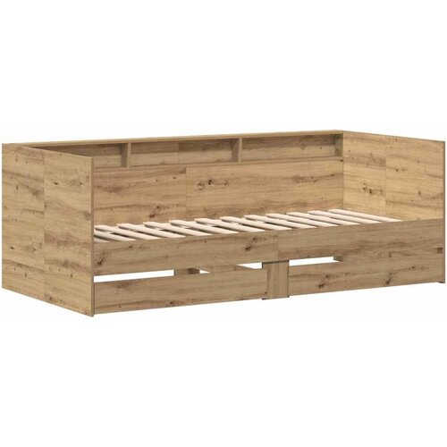 vidaXL Krevet na dan s ladicama Artisan oak Konstruirano drvo 90 x 200 cm Cijene