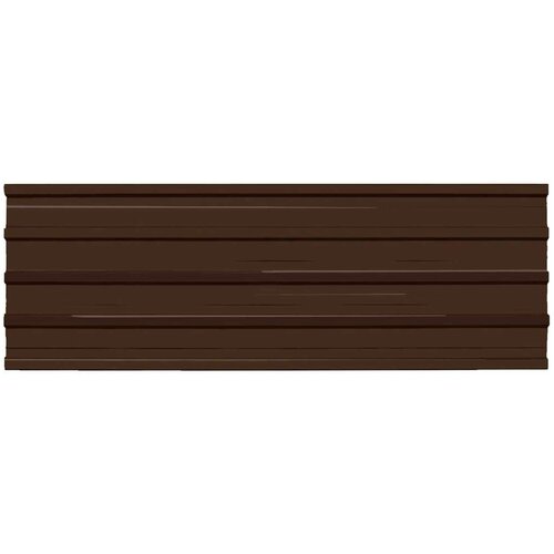  panel 12 pcs Smeđa 129 x 45 cm Pocinčani čelik - Smeđa Slike