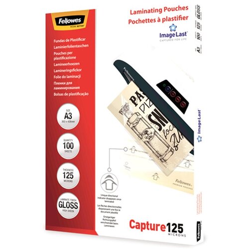 Fellowes ImageLast A3 125 Micron Laminating Pouch - 100 pack Cijene