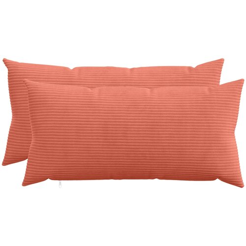  Presvlaka za jastuk 2 pcs HEERLEN Crvena narančasta 40 x 80 cm Cene