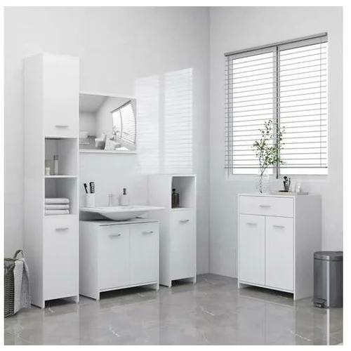  Komplet kopalniškega pohištva 4-delni bele barve