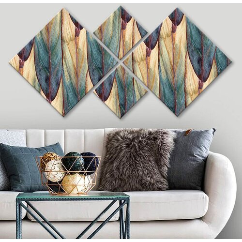 Wallity slika 4MDF1711530928, 60x115 cm, 4 dijela Cijene