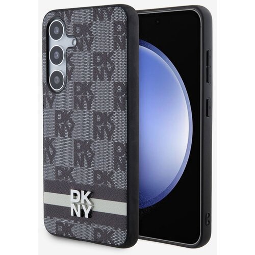 Dkny PU Leather Checkered Pattern and Stripe Samsung Galaxy S24+ Black Ovitek za telefon Vijolična Cene