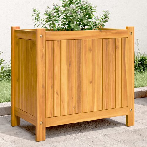 VidaXL Vrtna sadilica s oblogom 54x31x50 cm od masivnog drva bagrema Slike