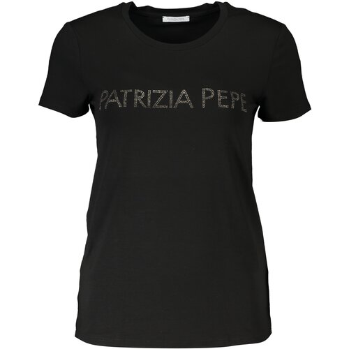 Patrizia Pepe WOMEN&#39;S SHORT SLEEVE T-SHIRT BLACK Cijene