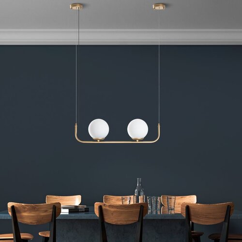 Opviq Luster Faruk-13711, 20-110cm, 2xE14, 90 cm kabel, zlatne boje Cene