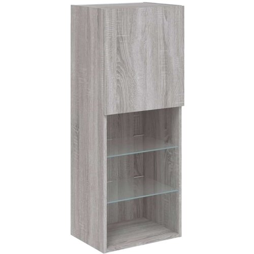  ormarić s LED svjetlima boja hrasta 40 5x30x102 cm Slike