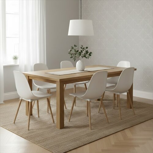  Visilica na sajli AIDA 1xE27/60W/230V pr. 35 cm hrast/orah/bela Slike