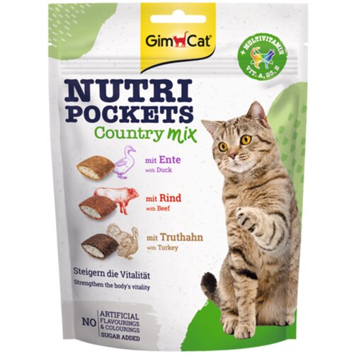 Gimcat Nutri Pockets - Country-Mix (3 x 150 g) Slike