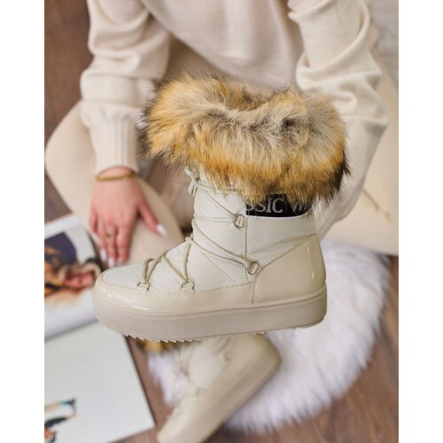 Resti Beige slip-on boots a'la snow boots for women Gomllo Cene