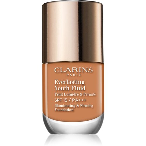 Clarins Everlasting Youth Fluid posvjetljujući puder SPF 15 nijansa 112 Amber 30 ml Cijene