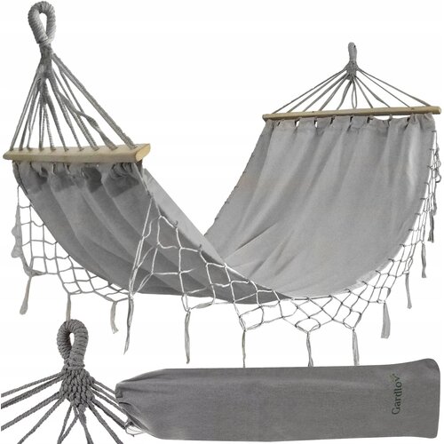  Velika vrtna viseća mreža 200x100cm do 200kg siva Slike