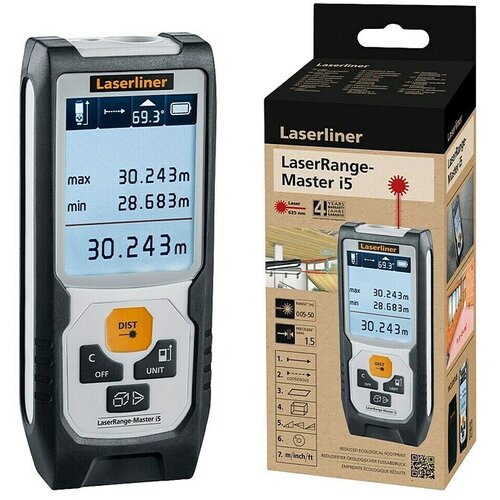 LASERLINER Laserski merilnik razdalje Master i5 (Merilno območje: 0,05 - 50 m, Merilna natančnost: &plusmn; 1,5 mm) Cene