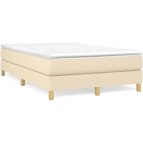 Maison Chic Box spring postelja - Vzmetna postelja z vzmetnico krem 120x200 cm blago SL18994, (21885160) Slike
