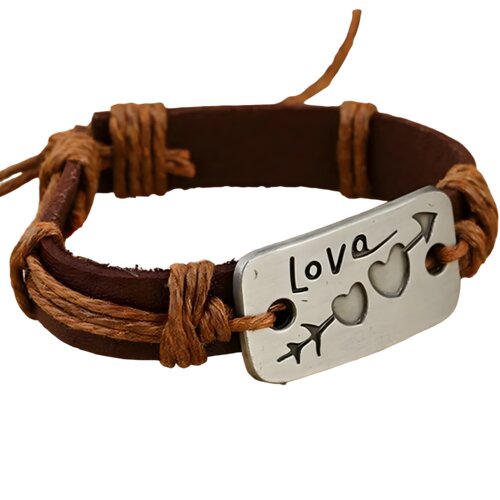 Narukvica Heart Arrow - Smeđa KP33138 Cijene