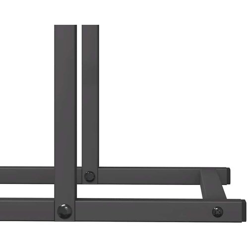  stojalo za drva črno 50x25x60 cm hladno valjano jeklo Slike