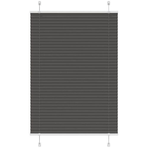 vidaXL Plisirana roleta crna 95x150 cm širina tkanine 94,4 cm Cijene