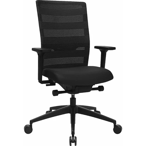 Top Star Vrtljiv pisarniški stol SITNESS AirWork, tehnologija gibanja 3D-Sitness, črne barve