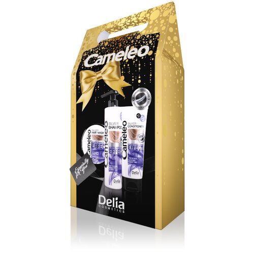 Delia CAMELEO Poklon set ANTI YELLOW &amp;scaron;ampon + regenerator + maska Slike