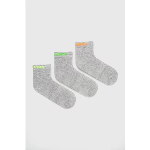 Skechers Dječje čarape boja: siva