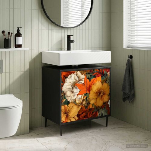  Kupaonski ormar GENNEP Crni hrast 60 x 40 x 61 cm Cijene