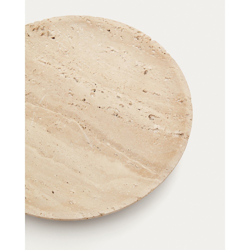 Kave Home Kamnit dekorativni pladenj &amp;oslash; 18 cm Madlena &amp;ndash; Slike