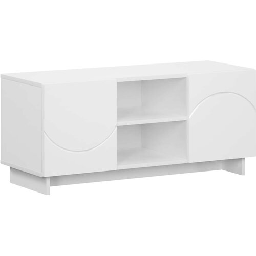  TV stalak 90 x 34,5 x 40 cm Bijela Konstruirano drvo Slike
