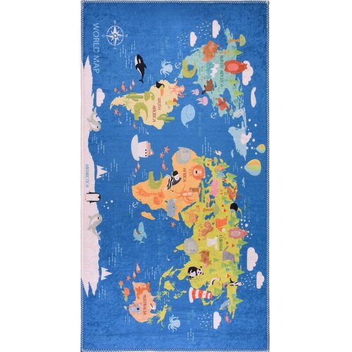 Vitaus Plavi periv dječji tepih 80x120 cm Animal Atlas – Cijene