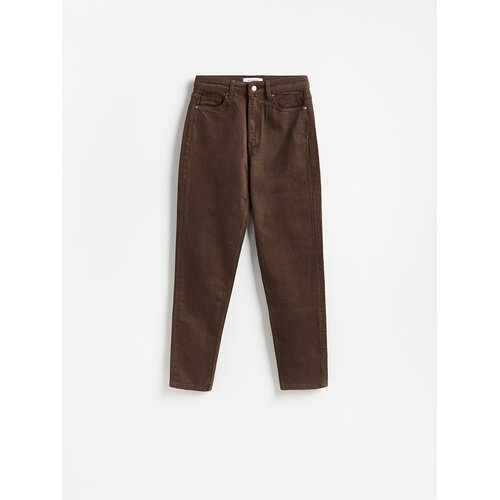 Reserved LADIES` JEANS TROUSERS - dark grey jeans Cene