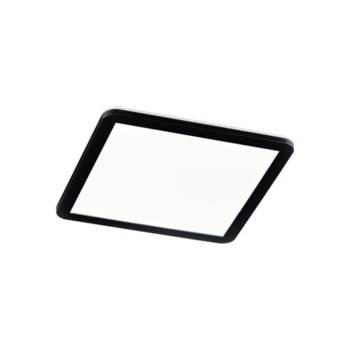 Trio Leuchten Stropna svetilka kvadratna črna 40 cm vključno z LED 3 stopnjami zatemnitve IP44 - Lope Cene