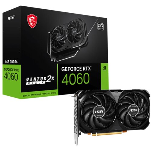 MSI nVidia GeForce RTX 4060 8GB 128bit RTX 4060 VENTUS 2X BLACK 8G OC grafička karta Cene
