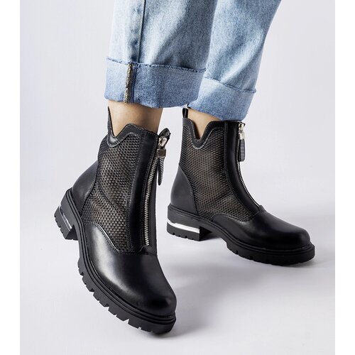 Gemre Black lace-up ankle boots Cavour Cene