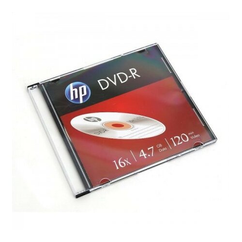 Hp dvd-r 4.7GB 16X 10PACK branded slim case 120 min 69314 5516HPS/Z Cene
