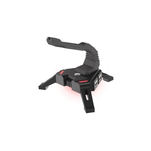Natec genesis vanad 300, gaming mouse bungee + usb hub (4-Ports), red backlight, black, cable 1,5m Cene