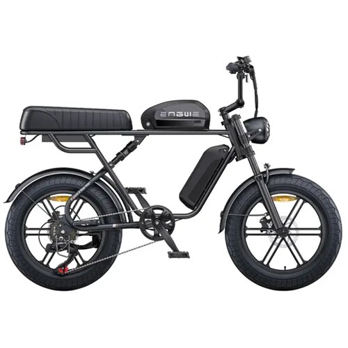 ENGWE M1 E-kolo v slogu motocikla 48V 13Ah+15.6Ah 250W 65Nm navor za dvojno potniško osebo - črna, (21668456) Cene