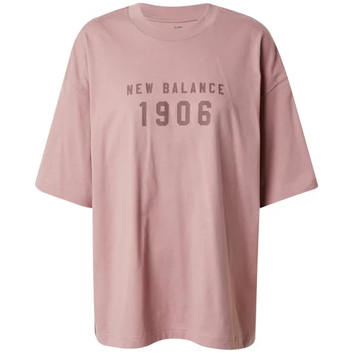 New Balance Majica 'Iconic Collegiate' sivkasto ljubičasta (mauve) / prljavo roza