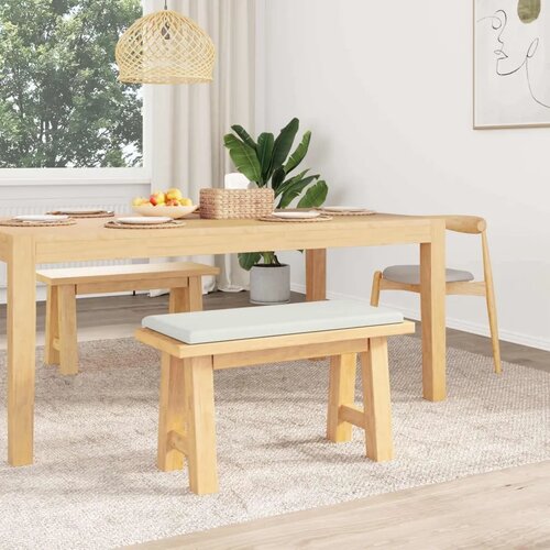  Jastučić za klupu Umjetna koža Bijela Dubina 35 cm - Bijela 80 x 38 x 6 5 cm Cene