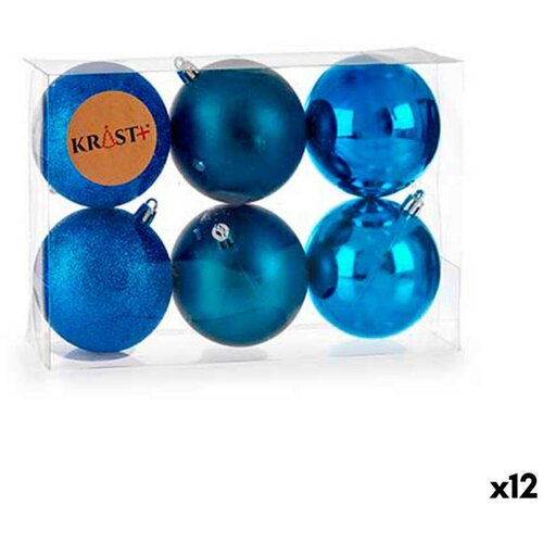  Set božićnih kuglica Plava Plastika 7 x 8 x 7 cm (12 kom.) Cijene