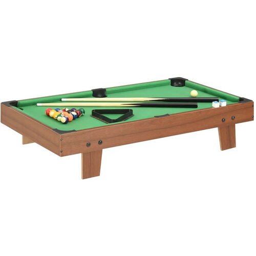vidaXL Mini biljarski stol 92 x 52 x 19 cm smeđe-zeleni Cijene