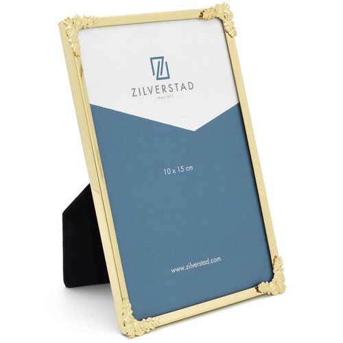 Zilverstad decora 10x15 metal portrait golden 6152921 Slike