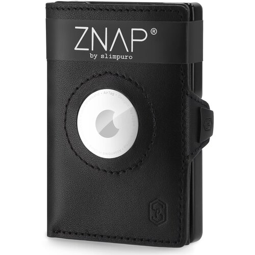 slimpuro ZNAP Airtag Denarnica, 12 kartic, predal za kovance, 9 x 1,8 x 6 cm (Š x V x G), zaščita RFID Cene