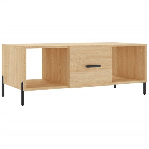Maison Chic Klubska mizica - kavna mizica - Nizka mizica sonoma hrast 102x50x40 cm inženirski les, (21752804) Slike