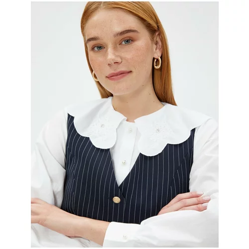 Koton Baby Collar Shirt With Embroidery Detail Cotton