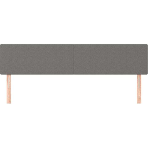  Uzglavlja 2 kom tamnosiva 80x5x78/88 cm od tkanine Slike