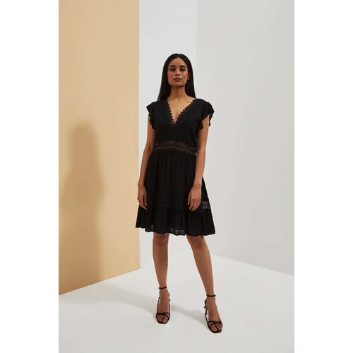 Moodo LADY'S DRESS L-SU-4045 BLACK Cene