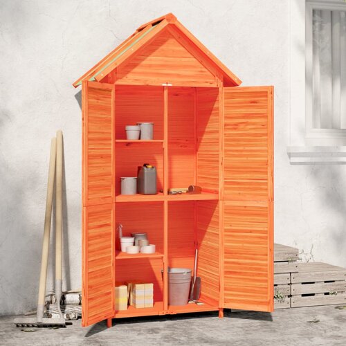 The Living Store Vrtna lopa za orodje rjava 89x52,5x175 cm trdna borovina - Vrtna Lopa Za Orodje, (21419090) Slike