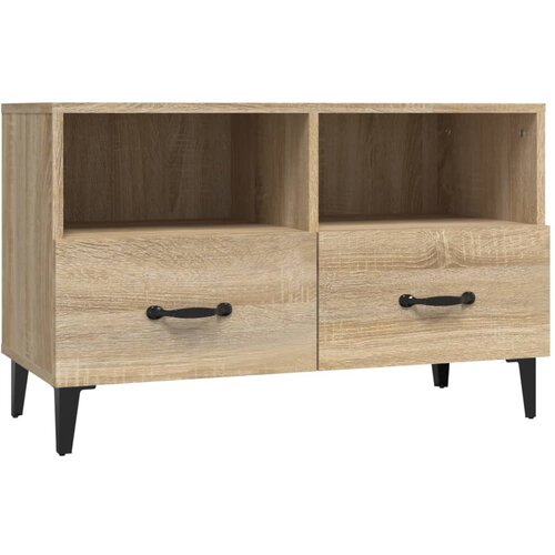 Maison Chic TV omarica - TV stojalo - Televizijska omarica sonoma hrast 80x36x50 cm inženirski les, (21702338) Cene